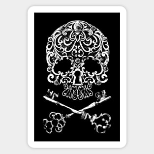 Skull And Keys Sticker